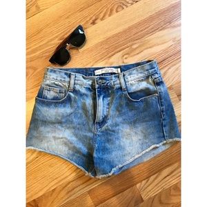 High waisted jean shorts, perfect condition.